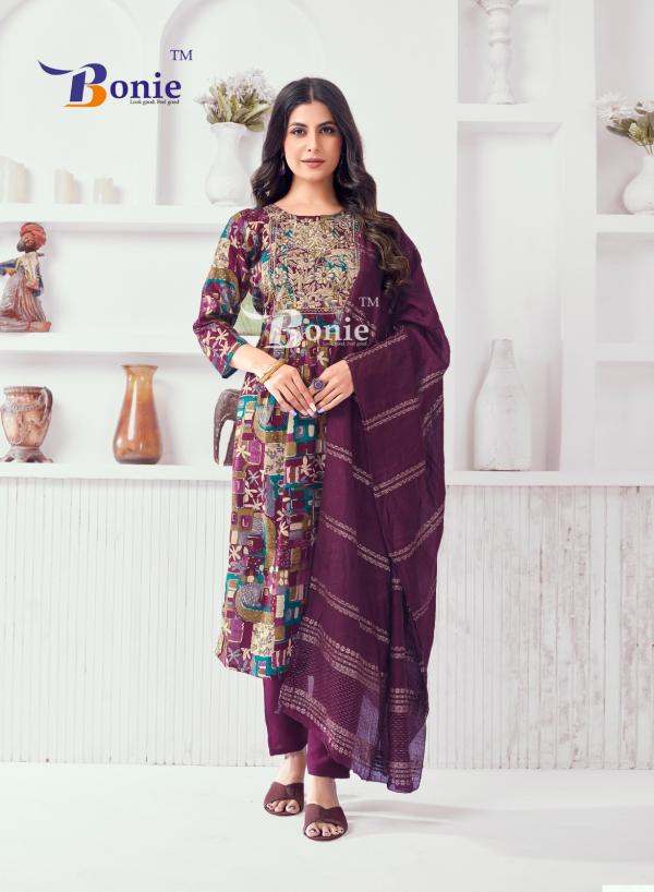 Bonie Nayra Vol 7 Rayon Printed Kurti Bottom With Dupatta